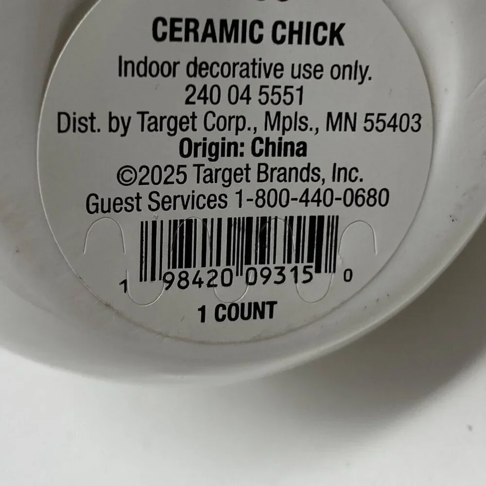 Target Ceramic Bunny with Backpack and Chick Easter Animal Figurines - Spritz™